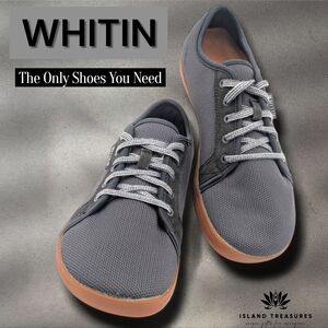 WHITIN Men's Charcoal and Black Sneakers